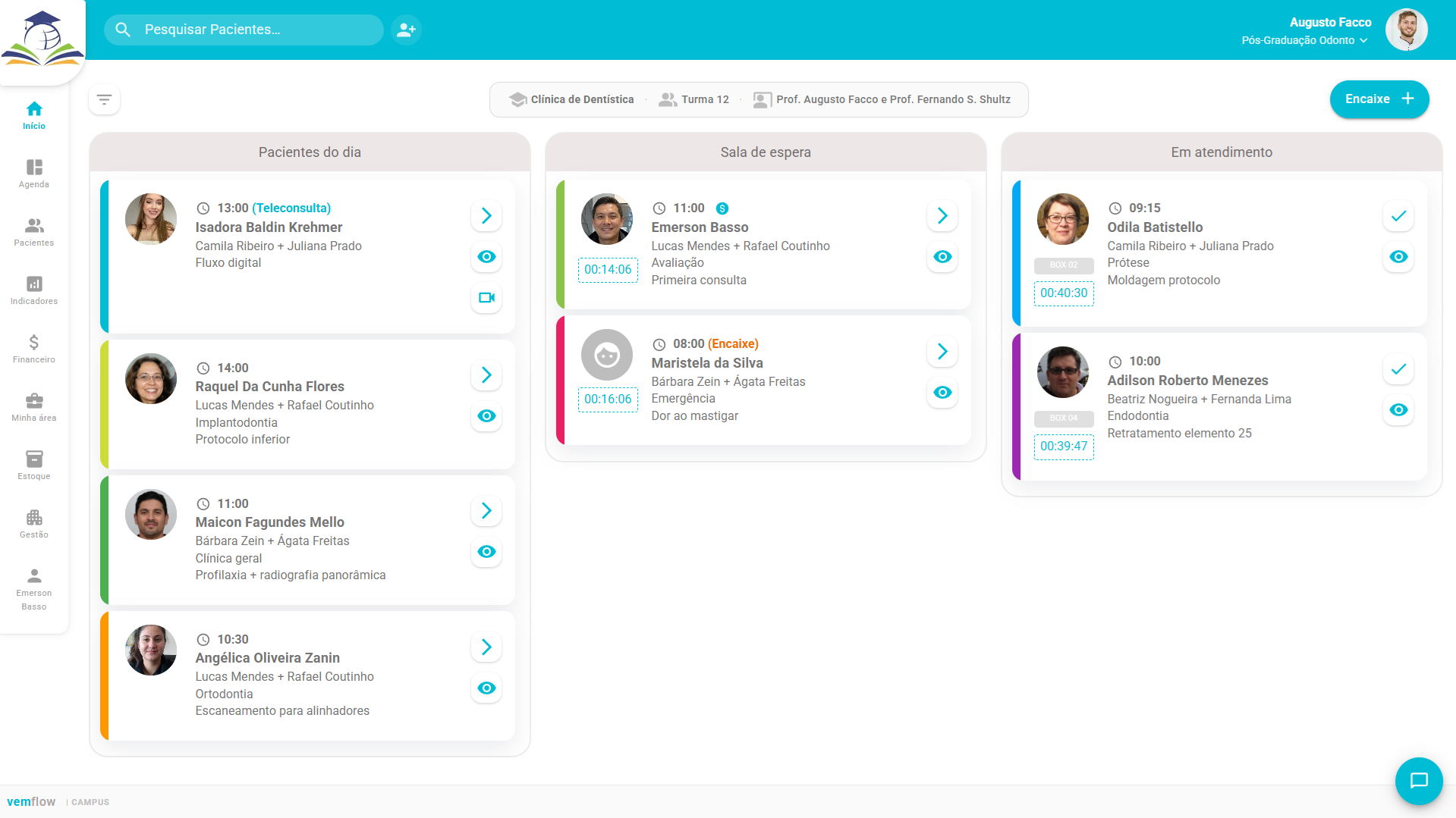 VemFlow Campus clinical operations interface